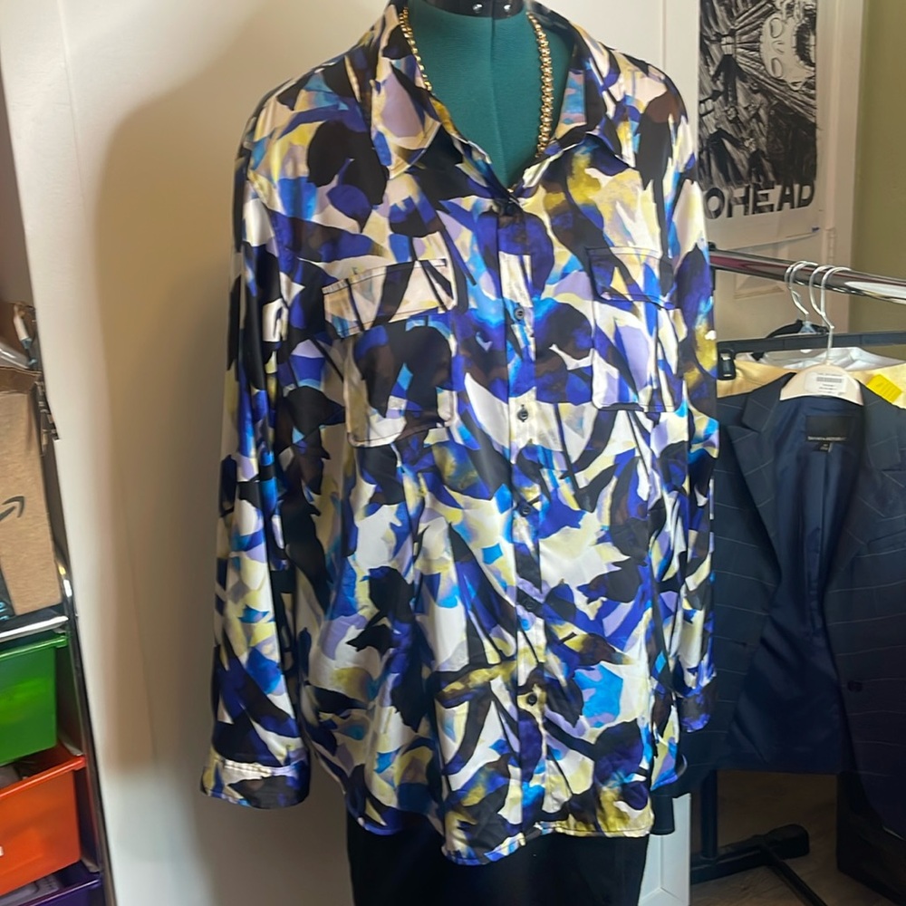 Calvin Klein Multicolor women’s blouse plus size 3X